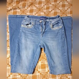 Blue Embellished Westfield Eagle Jeans
